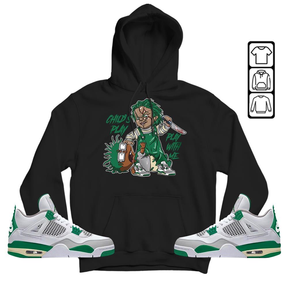 Chucky Chuckie Childs Play Sneaker Shirt Match Retro Pine Green 4s, Jordan 4 Pine Green MKO T-Shirt Chucky Chuckie Childs Play Sneaker Shirt Match Retro Pine Green 4s, Jordan 4 Pine Green MKO T-Shirt