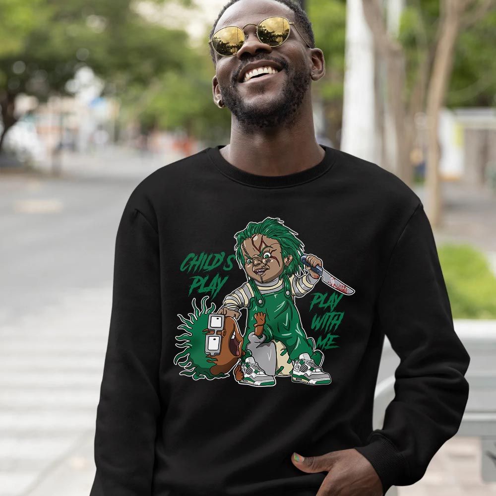 Chucky Chuckie Childs Play Sneaker Shirt Match Retro Pine Green 4s, Jordan 4 Pine Green MKO T-Shirt Chucky Chuckie Childs Play Sneaker Shirt Match Retro Pine Green 4s, Jordan 4 Pine Green MKO T-Shirt