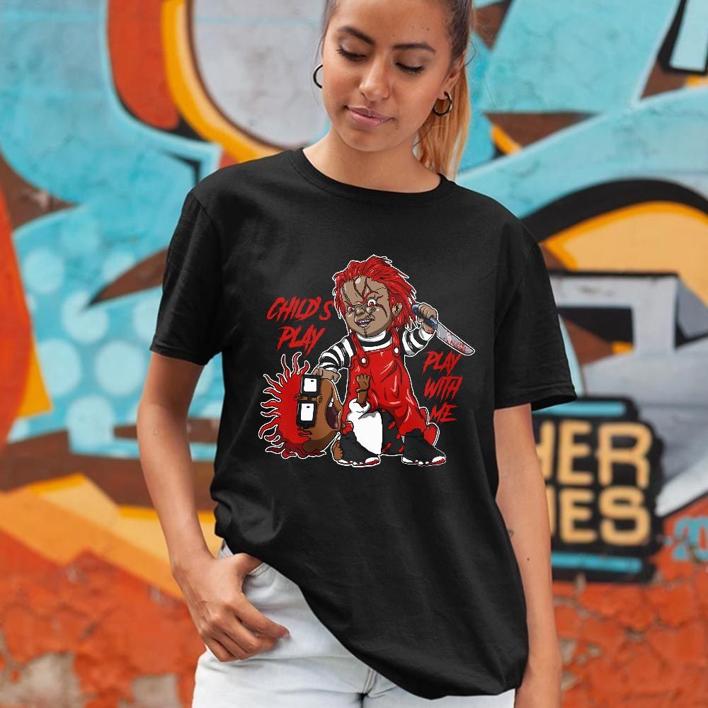 Chucky Chuckie Childs Play Sneaker Shirt Match Retro Playoffs 13s, Jordan 13 Playoffs MKO Sweatshirt Chucky Chuckie Childs Play Sneaker Shirt Match Retro Playoffs 13s, Jordan 13 Playoffs MKO Sweatshirt