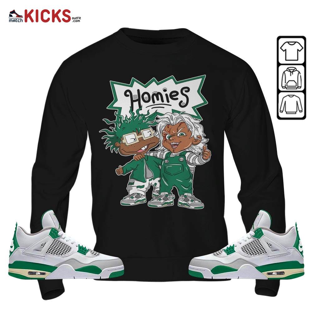 Chucky Chuckie Homie Sneaker Shirt Match Retro Pine Green 4s, Jordan 4 Pine Green MKO T-Shirt Chucky Chuckie Homie Sneaker Shirt Match Retro Pine Green 4s, Jordan 4 Pine Green MKO T-Shirt