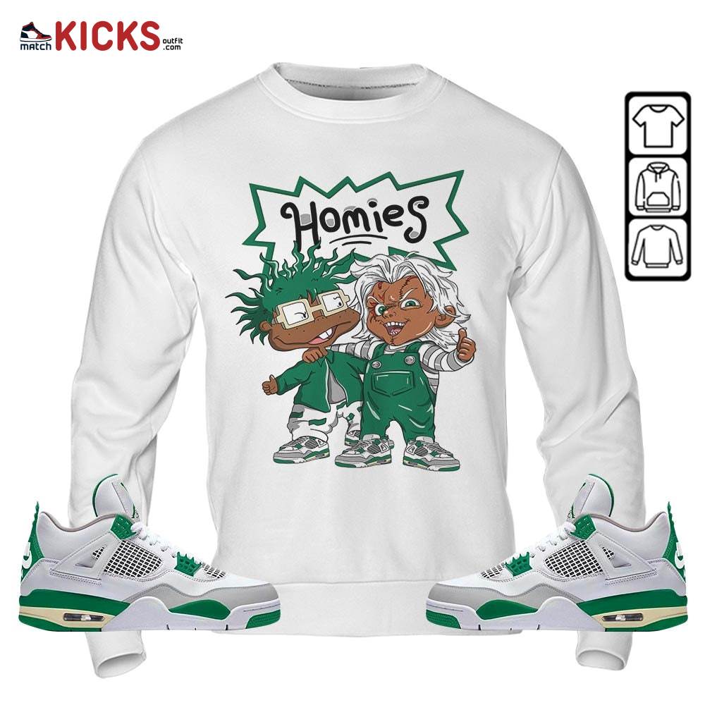 Chucky Chuckie Homie Sneaker Shirt Match Retro Pine Green 4s, Jordan 4 Pine Green MKO T-Shirt Chucky Chuckie Homie Sneaker Shirt Match Retro Pine Green 4s, Jordan 4 Pine Green MKO T-Shirt