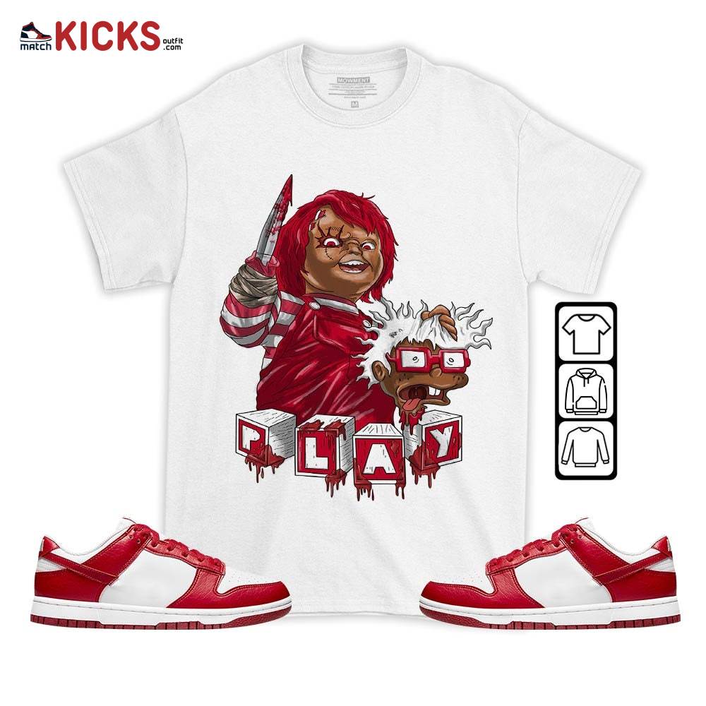 Chucky Chuckie Kills Halloween Sneaker Shirt Match Next Nature White Gym Red, Dunk Low Gym Red MKO T-Shirt Chucky Chuckie Kills Halloween Sneaker Shirt Match Next Nature White Gym Red, Dunk Low Gym Red MKO T-Shirt