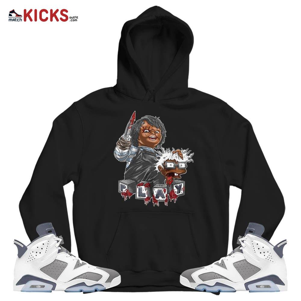 Chucky Chuckie Kills Sneaker Shirt Match Retro Cool Grey 6s, Jordan 6 Cool Grey MKO T-Shirt Chucky Chuckie Kills Sneaker Shirt Match Retro Cool Grey 6s, Jordan 6 Cool Grey MKO T-Shirt