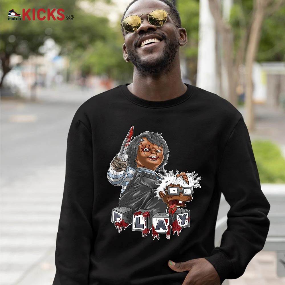 Chucky Chuckie Kills Sneaker Shirt Match Retro Cool Grey 6s, Jordan 6 Cool Grey MKO T-Shirt Chucky Chuckie Kills Sneaker Shirt Match Retro Cool Grey 6s, Jordan 6 Cool Grey MKO T-Shirt