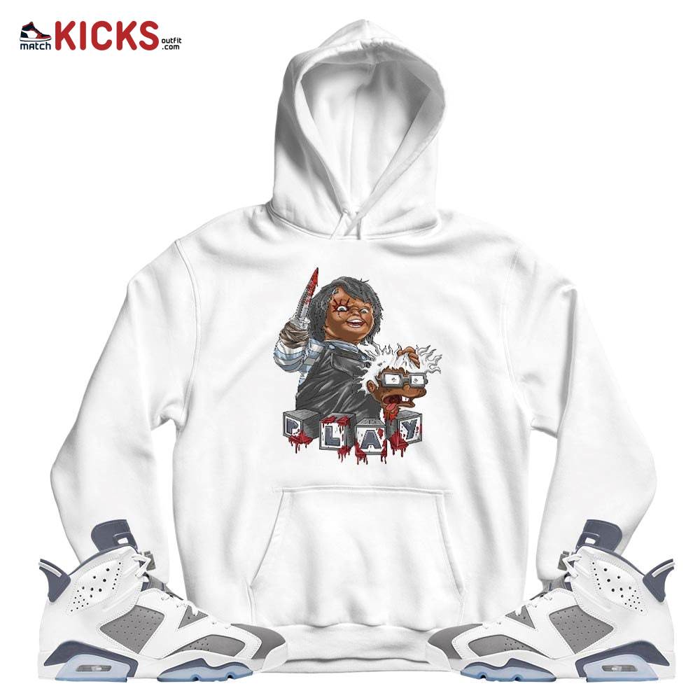Chucky Chuckie Kills Sneaker Shirt Match Retro Cool Grey 6s, Jordan 6 Cool Grey MKO T-Shirt Chucky Chuckie Kills Sneaker Shirt Match Retro Cool Grey 6s, Jordan 6 Cool Grey MKO T-Shirt