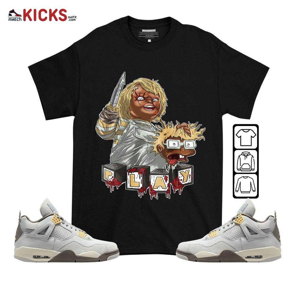 Chucky Chuckie Kills Sneaker Shirt Match Retro Craft 4s, Jordan 4 Craft Photon Dust MKO T-Shirt
