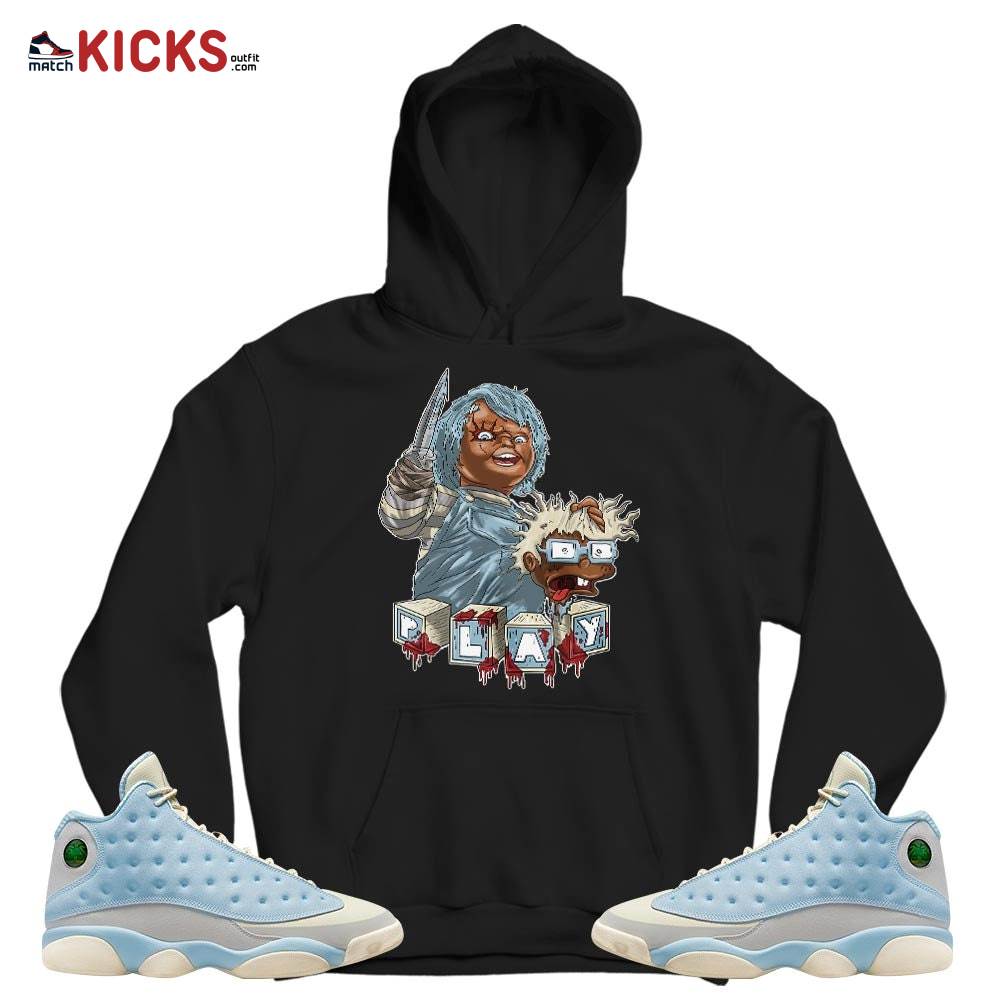 Chucky Chuckie Kills Sneaker Shirt Match SoleFly 13s, Jordan 13 Retro SoleFly MKO T-Shirt Chucky Chuckie Kills Sneaker Shirt Match SoleFly 13s, Jordan 13 Retro SoleFly MKO T-Shirt