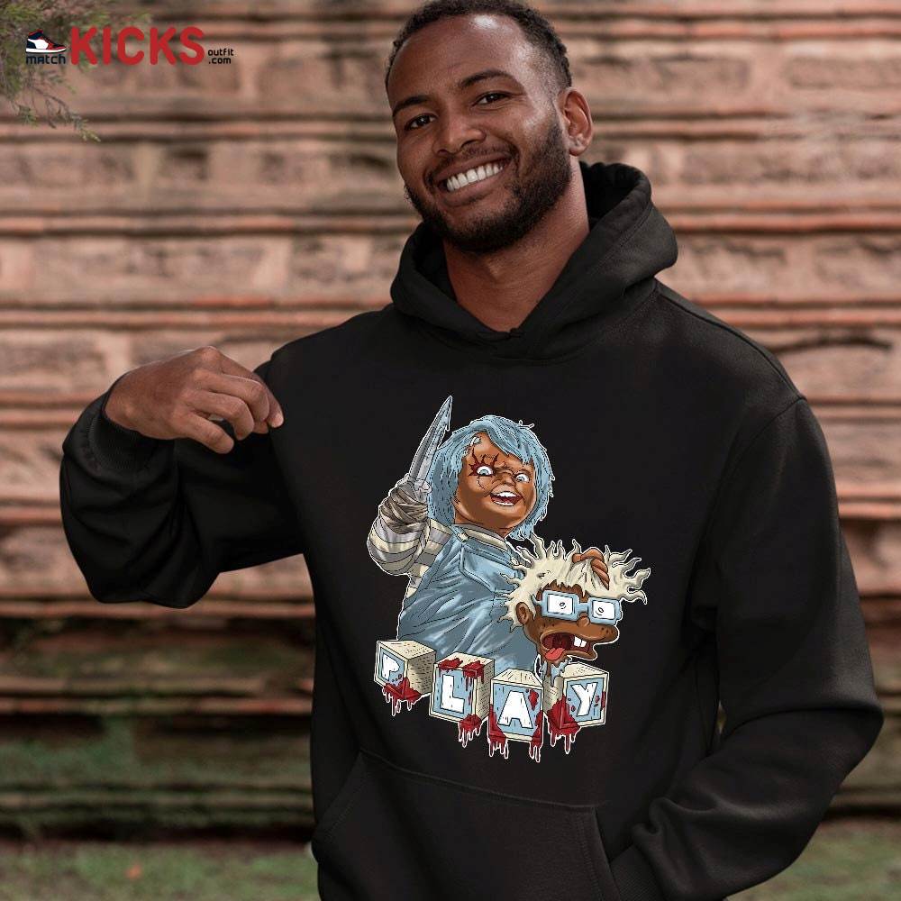 Chucky Chuckie Kills Sneaker Shirt Match SoleFly 13s, Jordan 13 Retro SoleFly MKO T-Shirt Chucky Chuckie Kills Sneaker Shirt Match SoleFly 13s, Jordan 13 Retro SoleFly MKO T-Shirt