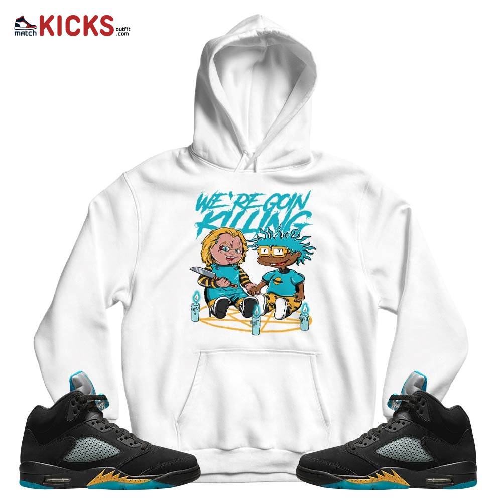 Chucky Chuckie Rugrats Horror Sneaker Shirt Match 2023 Retro Aqua 5s, Jordan 5 Aqua MKO T-Shirt Chucky Chuckie Rugrats Horror Sneaker Shirt Match 2023 Retro Aqua 5s, Jordan 5 Aqua MKO T-Shirt