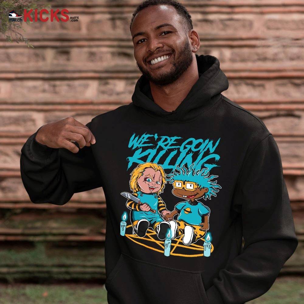 Chucky Chuckie Rugrats Horror Sneaker Shirt Match 2023 Retro Aqua 5s, Jordan 5 Aqua MKO T-Shirt Chucky Chuckie Rugrats Horror Sneaker Shirt Match 2023 Retro Aqua 5s, Jordan 5 Aqua MKO T-Shirt