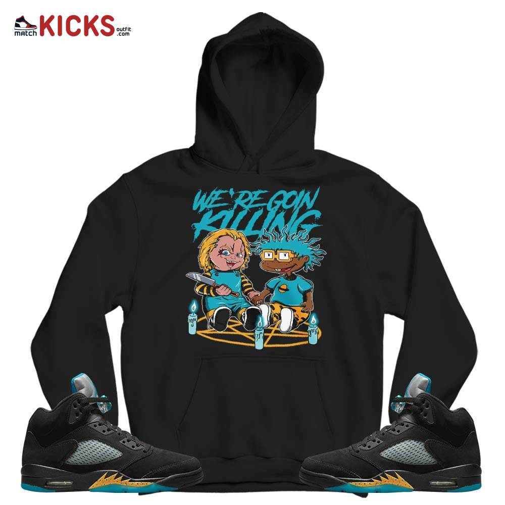 Chucky Chuckie Rugrats Horror Sneaker Shirt Match 2023 Retro Aqua 5s, Jordan 5 Aqua MKO T-Shirt Chucky Chuckie Rugrats Horror Sneaker Shirt Match 2023 Retro Aqua 5s, Jordan 5 Aqua MKO T-Shirt