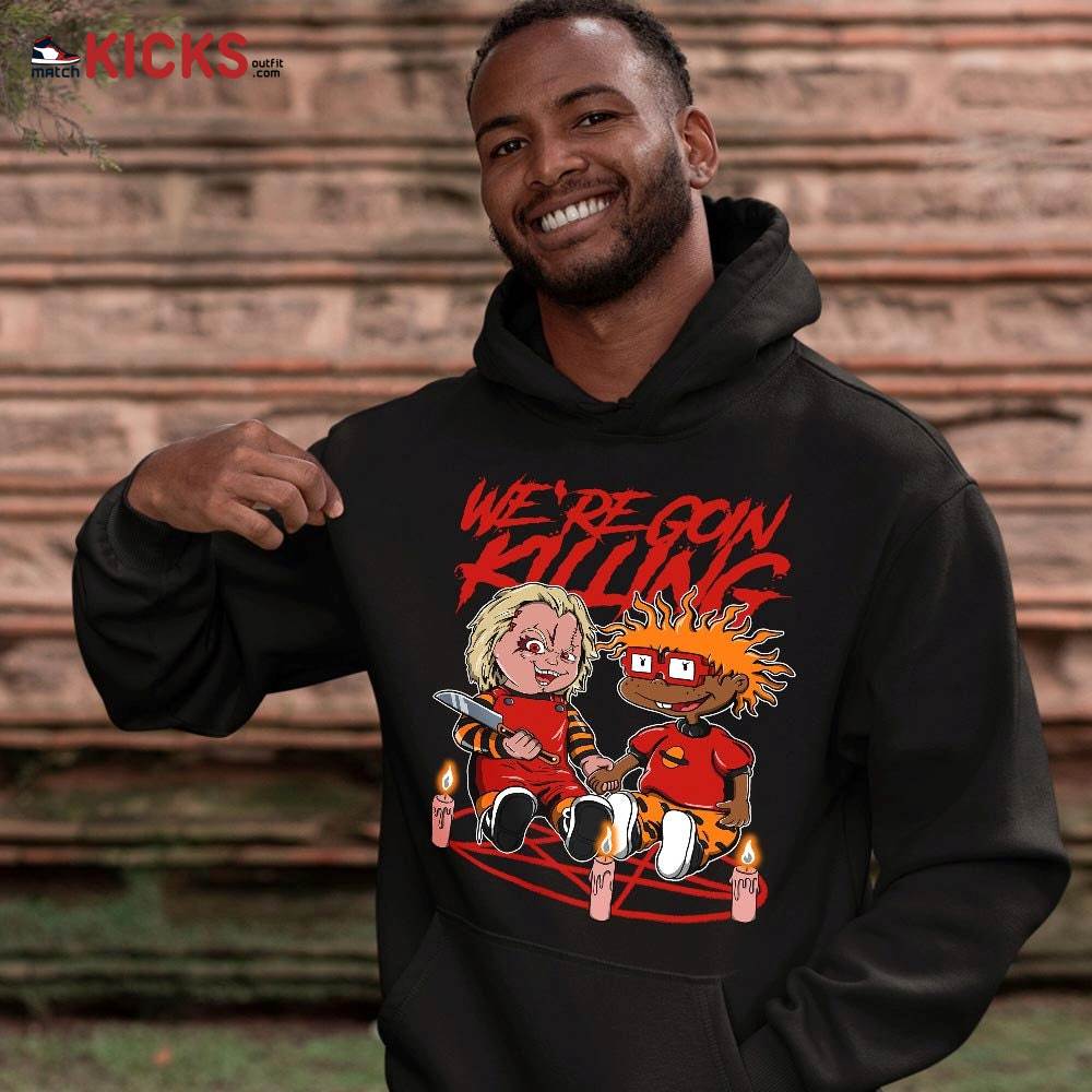Chucky Chuckie Rugrats Horror Sneaker Shirt Match 5 Dunk On Mars, Jordan 5 Mars For Her MKO T-Shirt Chucky Chuckie Rugrats Horror Sneaker Shirt Match 5 Dunk On Mars, Jordan 5 Mars For Her MKO T-Shirt