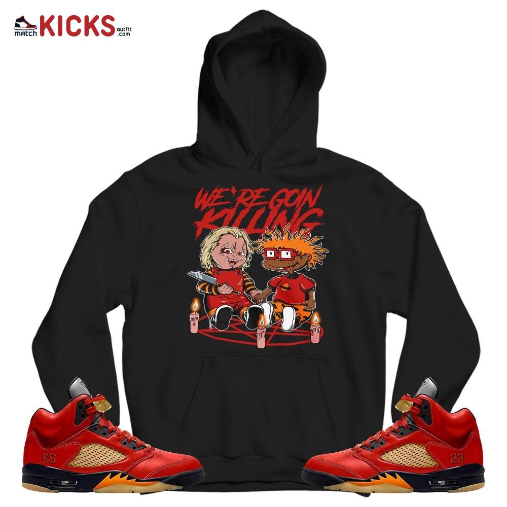 Chucky Chuckie Rugrats Horror Sneaker Shirt Match 5 Dunk On Mars, Jordan 5 Mars For Her MKO T-Shirt Chucky Chuckie Rugrats Horror Sneaker Shirt Match 5 Dunk On Mars, Jordan 5 Mars For Her MKO T-Shirt