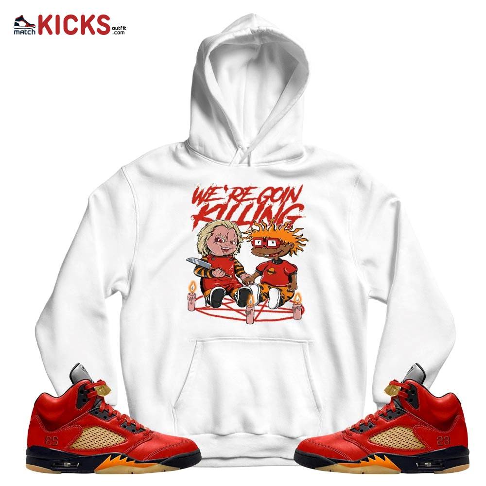 Chucky Chuckie Rugrats Horror Sneaker Shirt Match 5 Dunk On Mars, Jordan 5 Mars For Her MKO T-Shirt Chucky Chuckie Rugrats Horror Sneaker Shirt Match 5 Dunk On Mars, Jordan 5 Mars For Her MKO T-Shirt