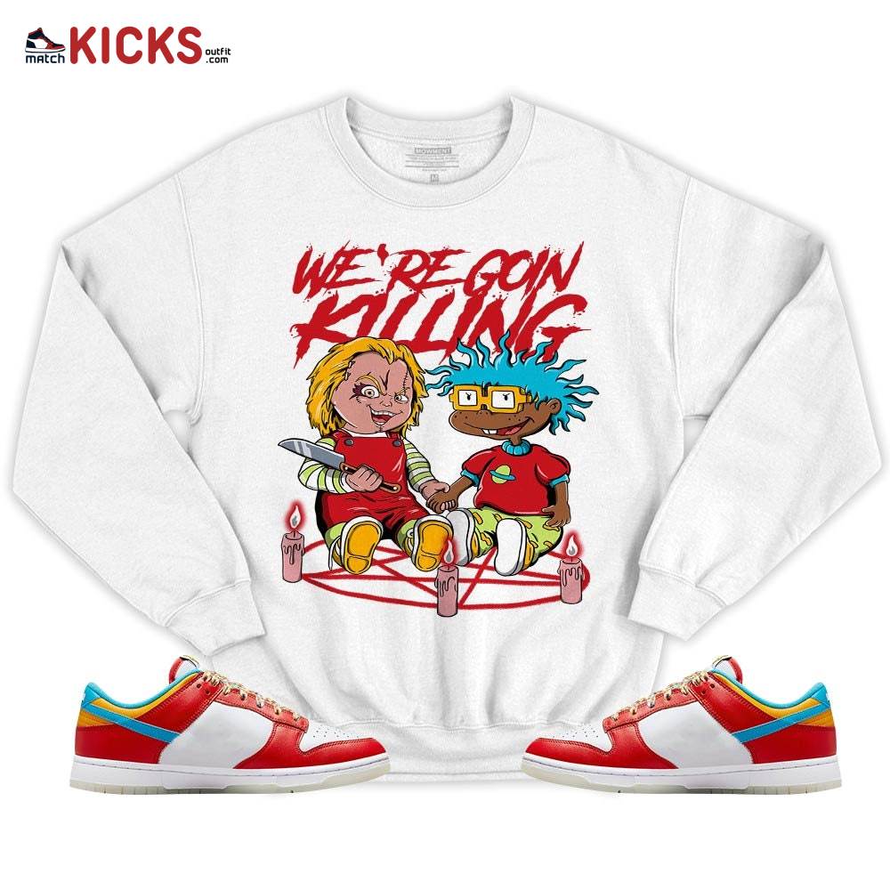 Chucky Chuckie Rugrats Horror Sneaker Shirt Match Fruity Pebbles Shoes, Dunk Low Fruity Pebbles MKO T-Shirt Chucky Chuckie Rugrats Horror Sneaker Shirt Match Fruity Pebbles Shoes, Dunk Low Fruity Pebbles MKO T-Shirt