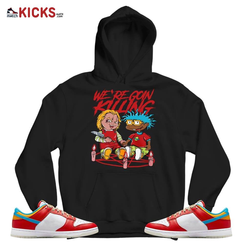Chucky Chuckie Rugrats Horror Sneaker Shirt Match Fruity Pebbles Shoes, Dunk Low Fruity Pebbles MKO T-Shirt Chucky Chuckie Rugrats Horror Sneaker Shirt Match Fruity Pebbles Shoes, Dunk Low Fruity Pebbles MKO T-Shirt