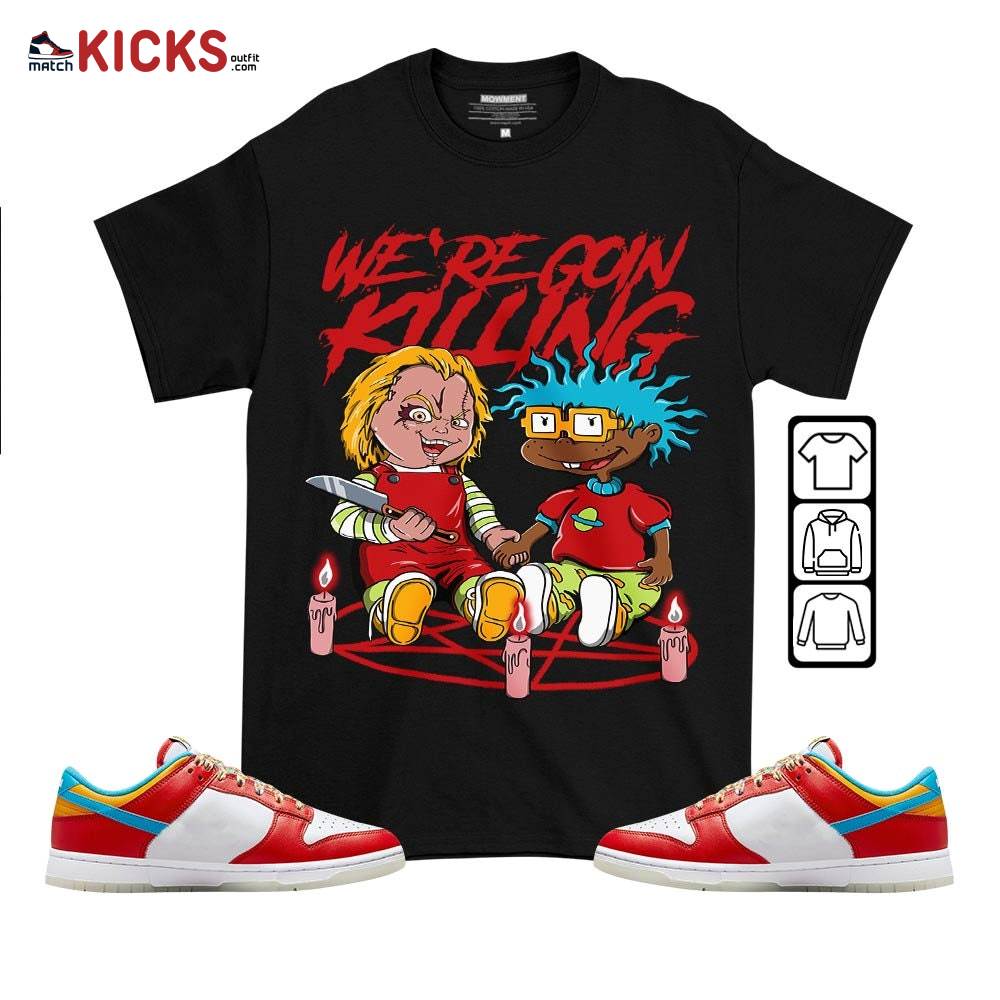 Chucky Chuckie Rugrats Horror Sneaker Shirt Match Fruity Pebbles Shoes, Dunk Low Fruity Pebbles MKO T-Shirt Chucky Chuckie Rugrats Horror Sneaker Shirt Match Fruity Pebbles Shoes, Dunk Low Fruity Pebbles MKO T-Shirt