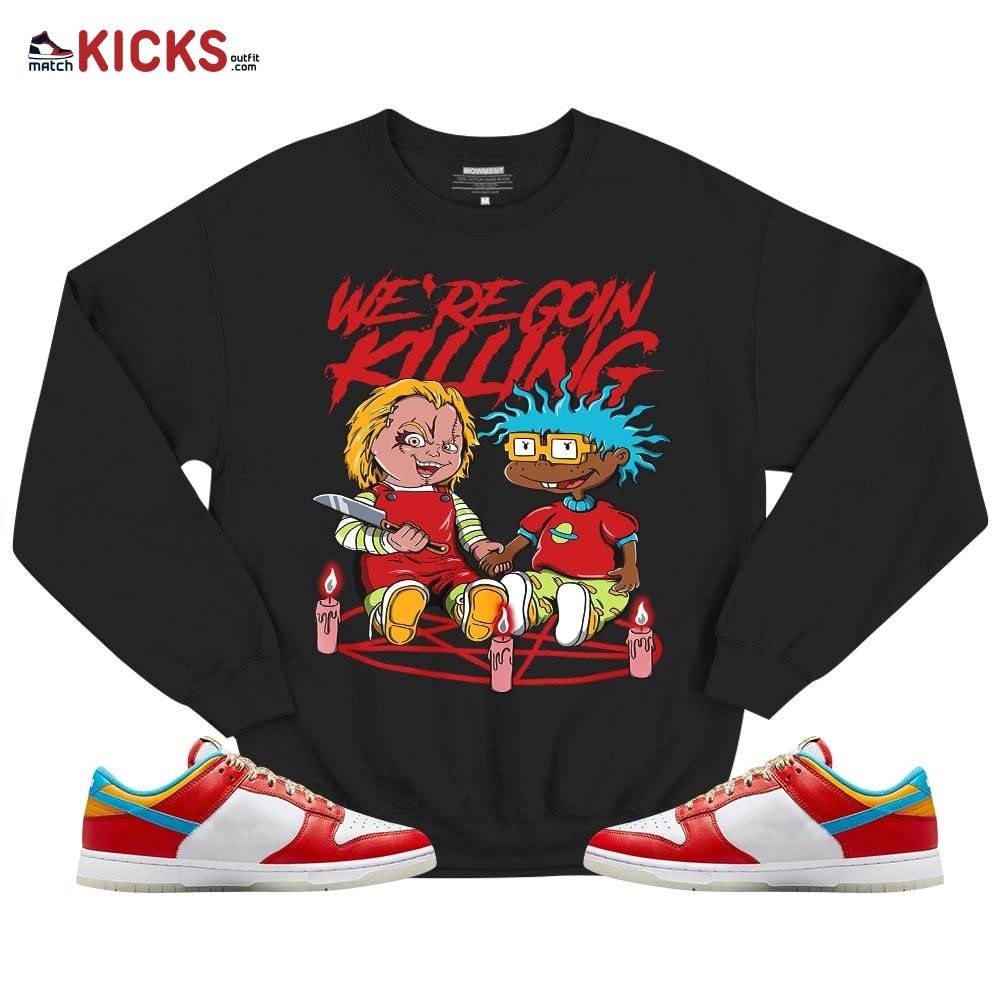 Chucky Chuckie Rugrats Horror Sneaker Shirt Match Fruity Pebbles Shoes, Dunk Low Fruity Pebbles MKO T-Shirt Chucky Chuckie Rugrats Horror Sneaker Shirt Match Fruity Pebbles Shoes, Dunk Low Fruity Pebbles MKO T-Shirt