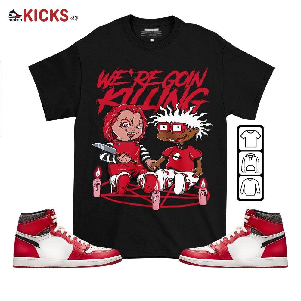 Chucky Chuckie Rugrats Horror Sneaker Shirt Match High OG Chicago 1s, Jordan 1 Lost and Found Chicago MKO T-Shirt