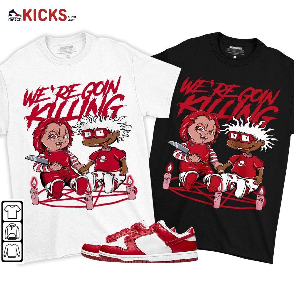 Chucky Chuckie Rugrats Horror Sneaker Shirt Match Next Nature White Gym Red, Dunk Low Gym Red MKO T-Shirt Chucky Chuckie Rugrats Horror Sneaker Shirt Match Next Nature White Gym Red, Dunk Low Gym Red MKO T-Shirt