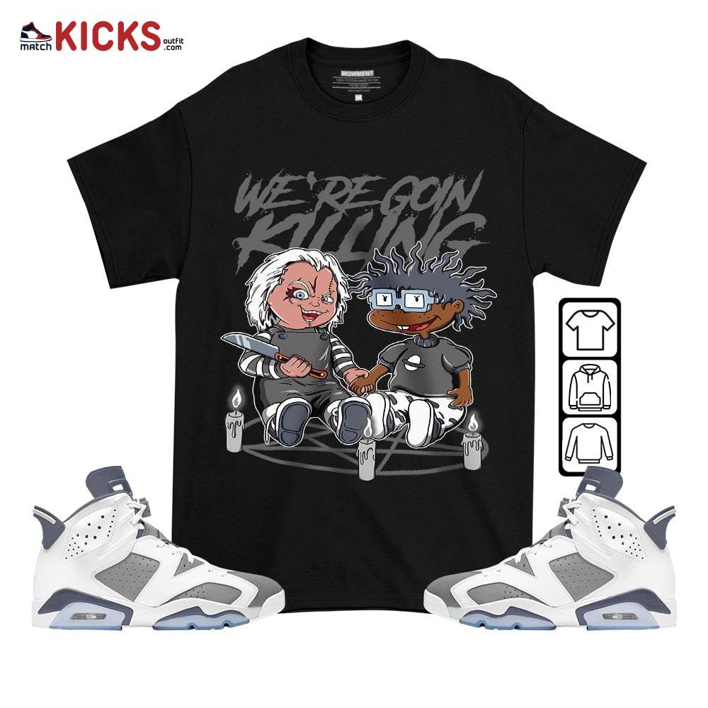 Chucky Chuckie Rugrats Horror Sneaker Shirt Match Retro Cool Grey 6s, Jordan 6 Cool Grey MKO T-Shirt