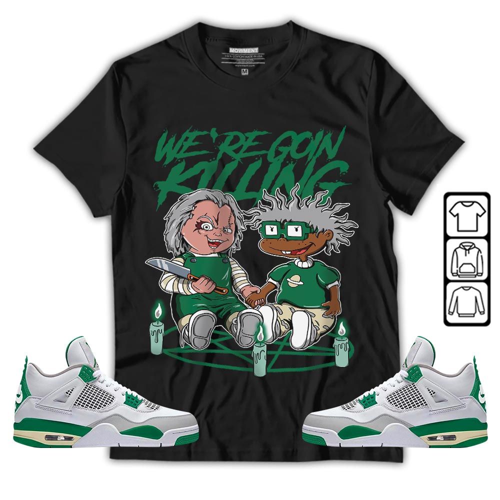 Chucky Chuckie Rugrats Horror Sneaker Shirt Match Retro Pine Green 4s, Jordan 4 Pine Green MKO T-Shirt Chucky Chuckie Rugrats Horror Sneaker Shirt Match Retro Pine Green 4s, Jordan 4 Pine Green MKO T-Shirt