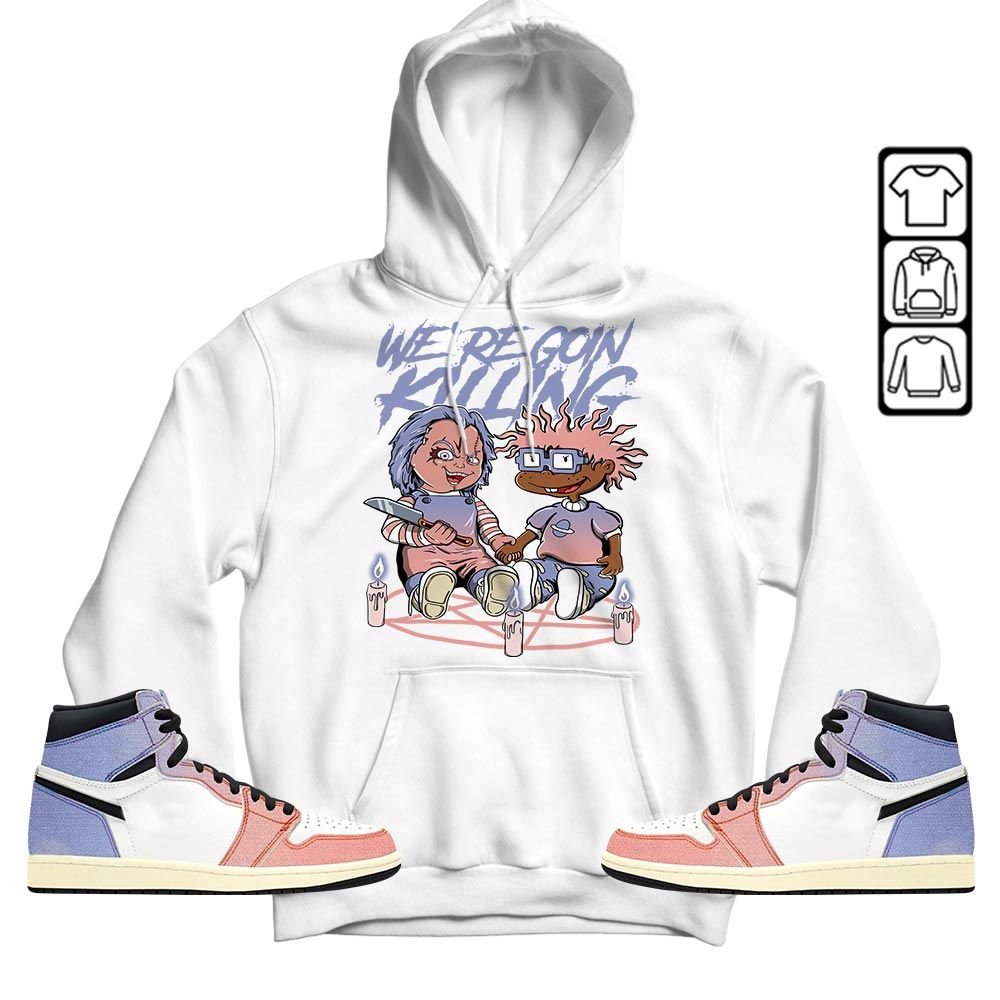 Chucky Chuckie Rugrats Horror Sneaker Shirt Match Retro Skyline 1s, Jordan 1 High OG Skyline MKO T-Shirt