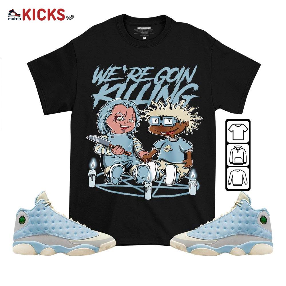Chucky Chuckie Rugrats Horror Sneaker Shirt Match SoleFly 13s, Jordan 13 Retro SoleFly MKO T-Shirt