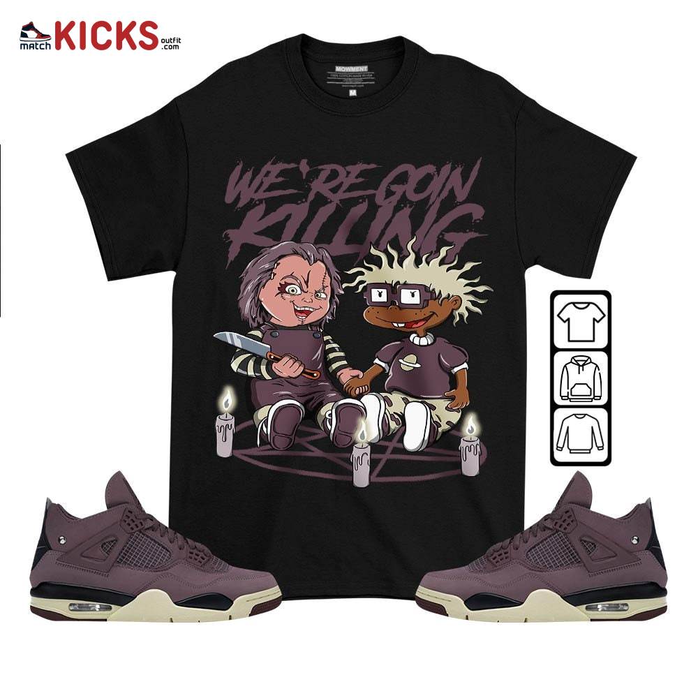 Chucky Chuckie Rugrats Horror Sneaker Shirt Match Violet Ore 4s, Jordan 4 A Ma Maniere Violet Ore MKO T-Shirt