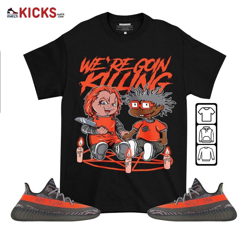 Chucky Chuckie Rugrats Sneaker Shirt Match Boost 350 V2 Dark Beluga, Yeezy 350 V2 Carbon Beluga MKO T-Shirt