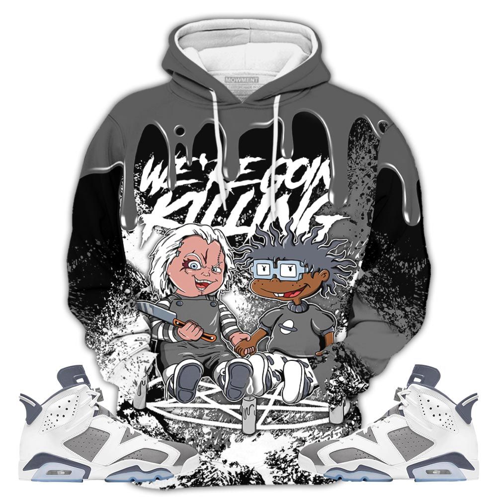 Chucky Horror 01 Sneaker Shirt Match Retro Cool Grey 6S, Jordan 6 Cool Grey Hoodie Sweatshirt Tee All Over Print MKO Shirt