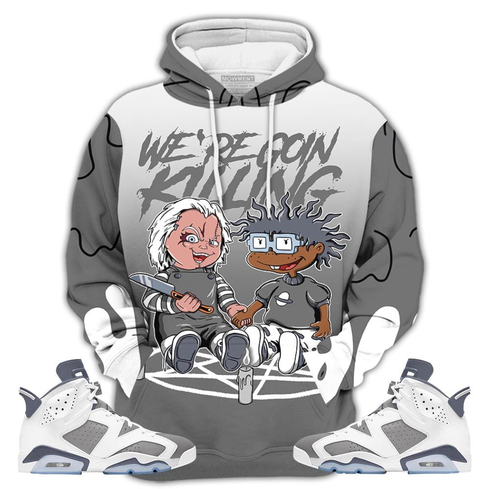 Chucky Horror 02 Sneaker Shirt Match Retro Cool Grey 6S, Jordan 6 Cool Grey Hoodie Sweatshirt Tee All Over Print MKO Shirt
