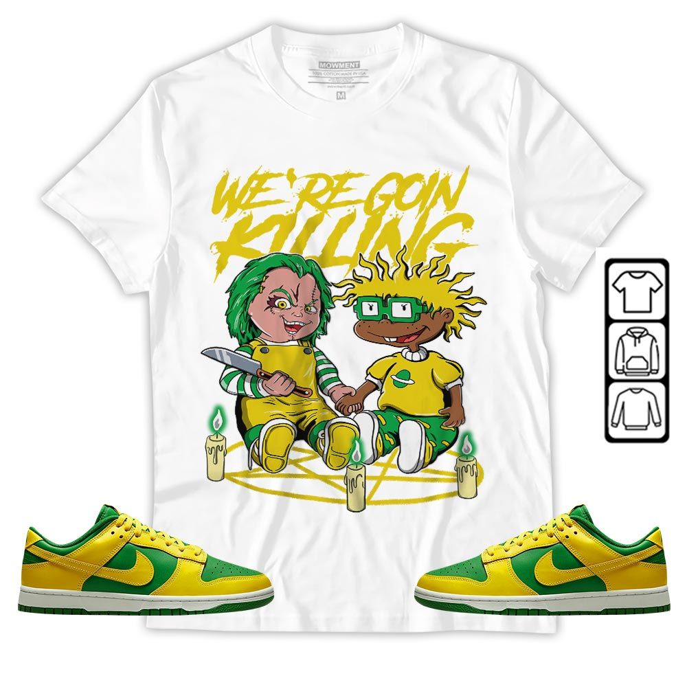 Chucky Horror Sneaker Shirt Match 2023 Reverse Brazil, Dunk Low Reverse Brazil MKO T-Shirt