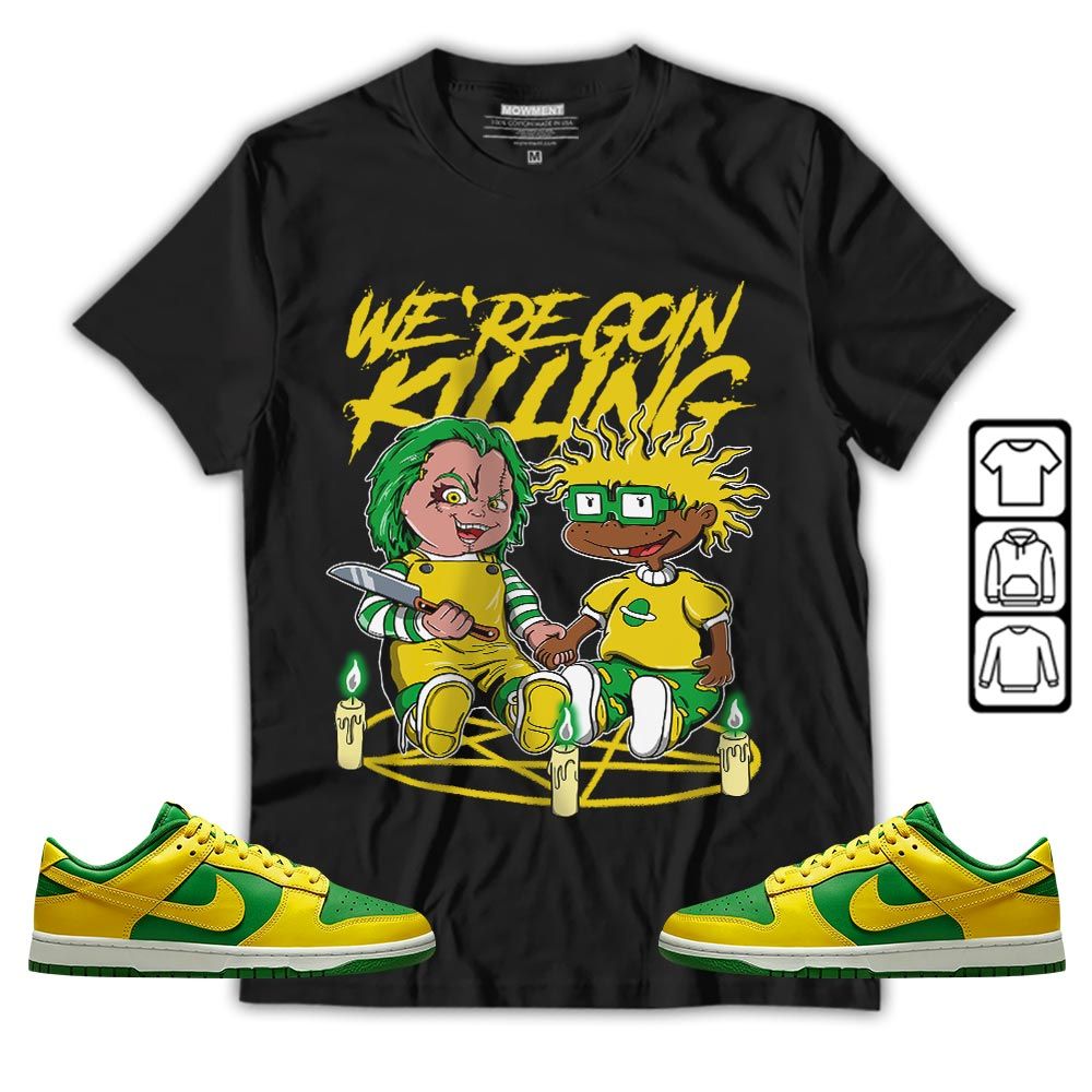 Chucky Horror Sneaker Shirt Match 2023 Reverse Brazil, Dunk Low Reverse Brazil MKO T-Shirt