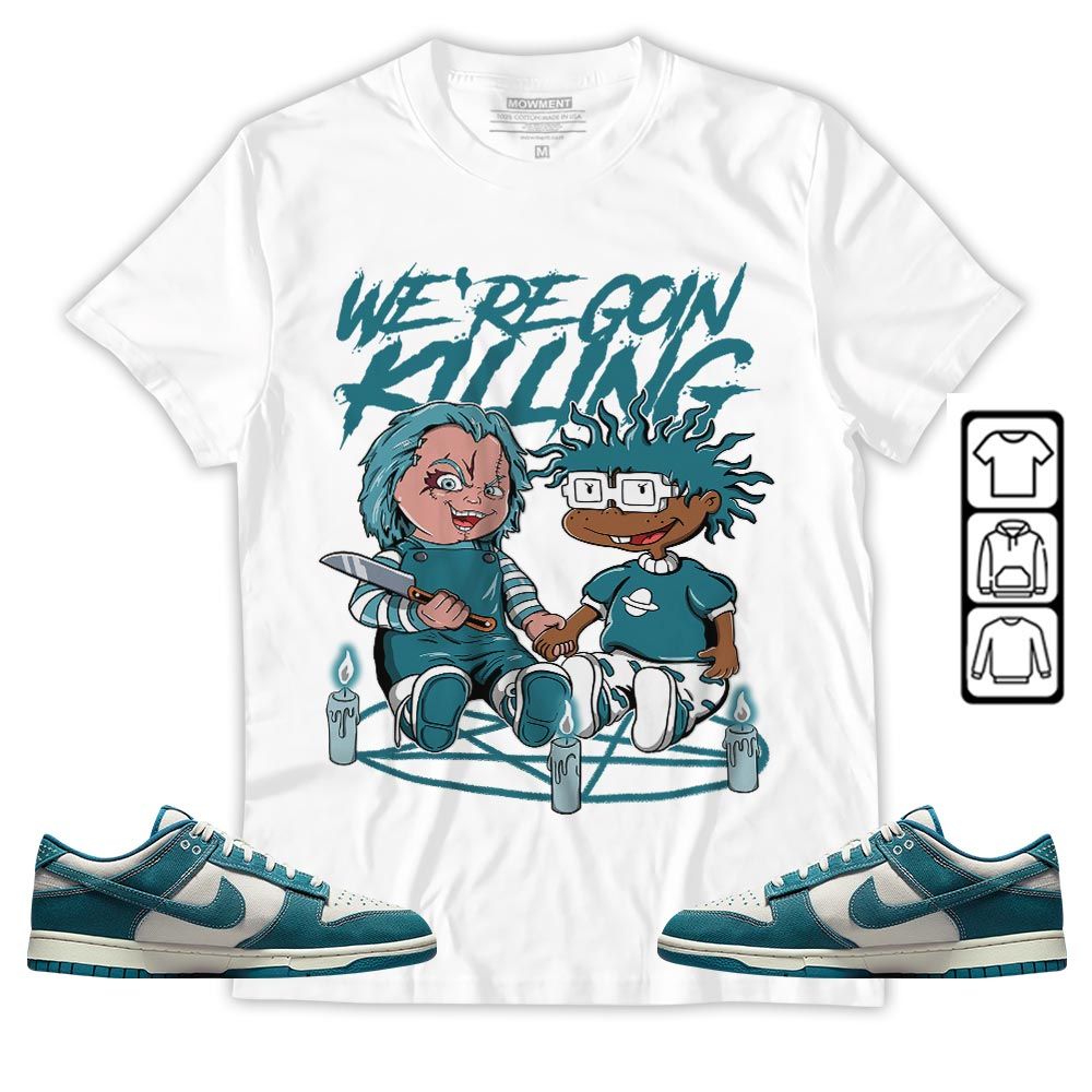 Chucky Horror Sneaker Shirt Match Dunk Low Industrial Blue, Dunk Low Denim Industrial Blue MKO T-Shirt Chucky Horror Sneaker Shirt Match Dunk Low Industrial Blue, Dunk Low Denim Industrial Blue MKO T-Shirt