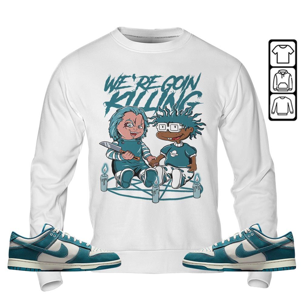 Chucky Horror Sneaker Shirt Match Dunk Low Industrial Blue, Dunk Low Denim Industrial Blue MKO T-Shirt Chucky Horror Sneaker Shirt Match Dunk Low Industrial Blue, Dunk Low Denim Industrial Blue MKO T-Shirt