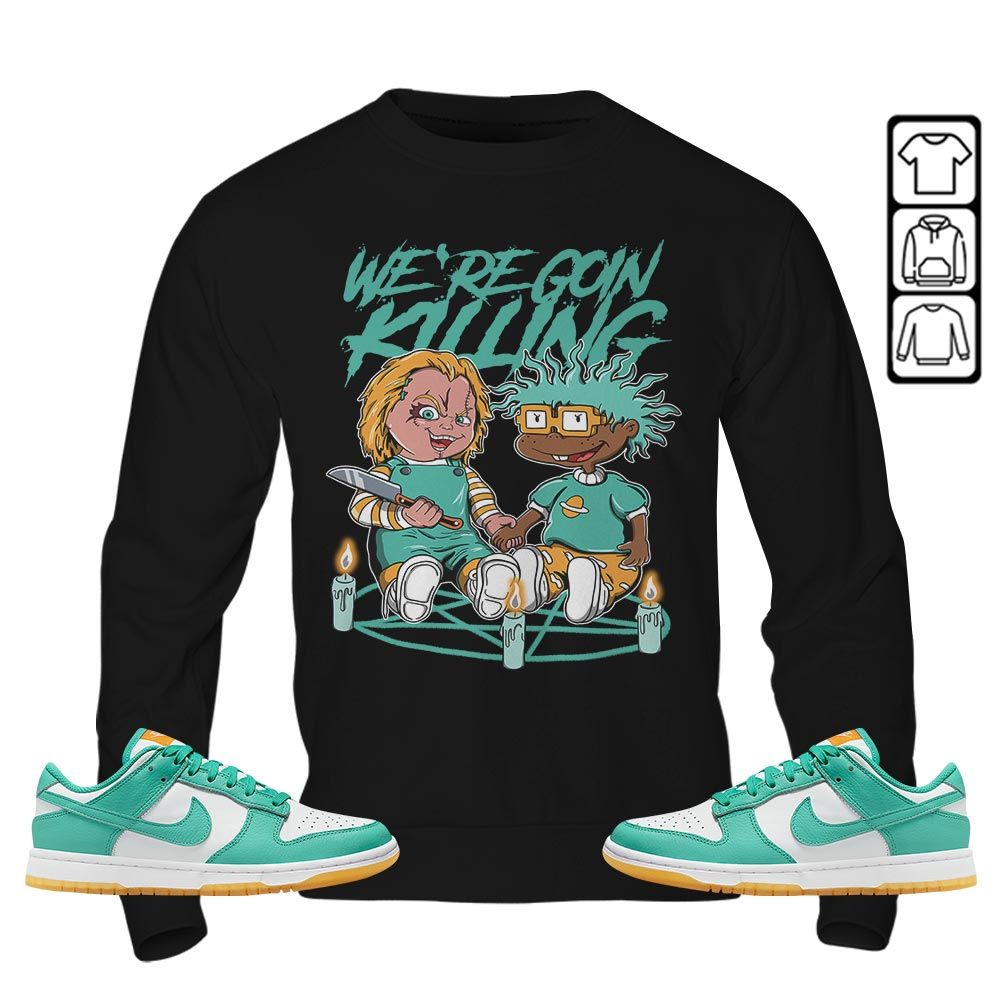 Chucky Horror Sneaker Shirt Match Dunk Low Turquoise, Dunk Low Teal Zeal MKO T-Shirt Chucky Horror Sneaker Shirt Match Dunk Low Turquoise, Dunk Low Teal Zeal MKO T-Shirt