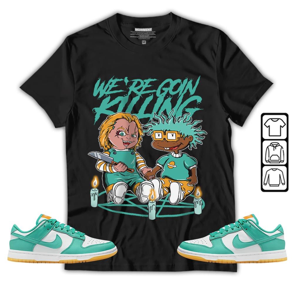 Chucky Horror Sneaker Shirt Match Dunk Low Turquoise, Dunk Low Teal Zeal MKO T-Shirt Chucky Horror Sneaker Shirt Match Dunk Low Turquoise, Dunk Low Teal Zeal MKO T-Shirt
