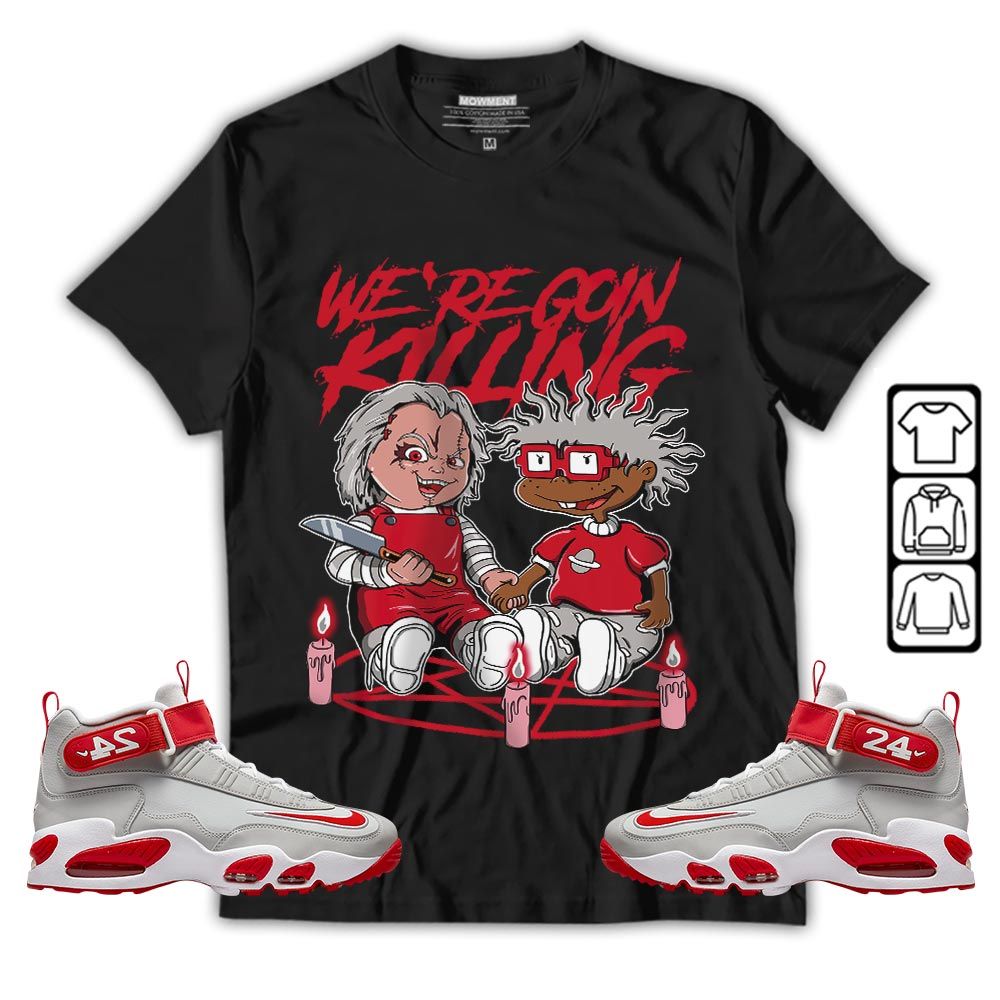 Chucky Horror Sneaker Shirt Match Griffey Max 1 University Reds, Air Griffey Max 1 Gray Reds MKO T-Shirt Chucky Horror Sneaker Shirt Match Griffey Max 1 University Reds, Air Griffey Max 1 Gray Reds MKO T-Shirt