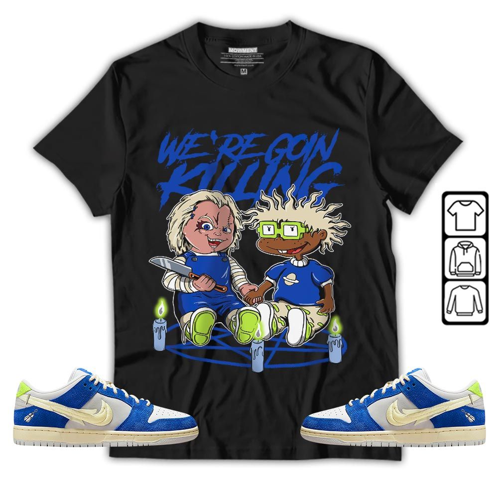 Chucky Horror Sneaker Shirt Match Low Fly Streetwear, SB Dunk Low Fly Streetwear MKO T-Shirt