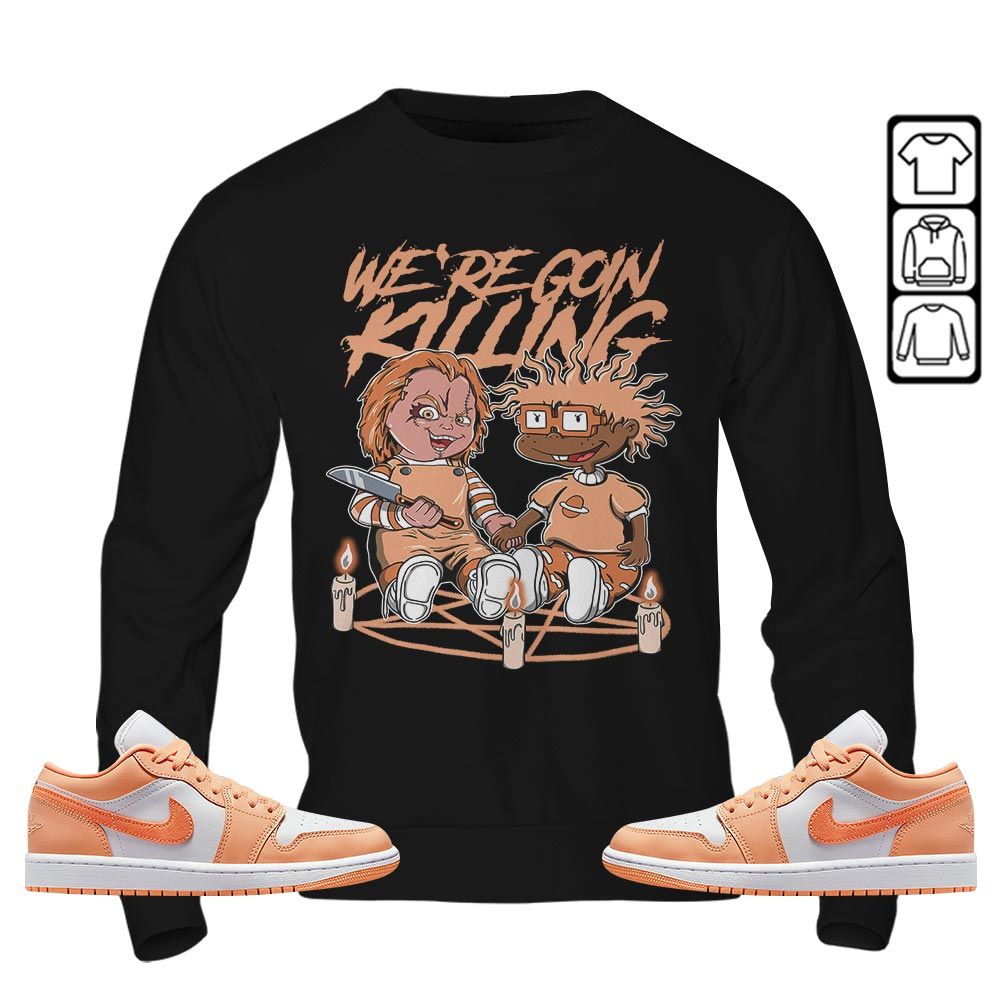 Chucky Horror Sneaker Shirt Match Sunset Haze 1s, Jordan 1 Low Sunset Haze MKO T-Shirt Chucky Horror Sneaker Shirt Match Sunset Haze 1s, Jordan 1 Low Sunset Haze MKO T-Shirt