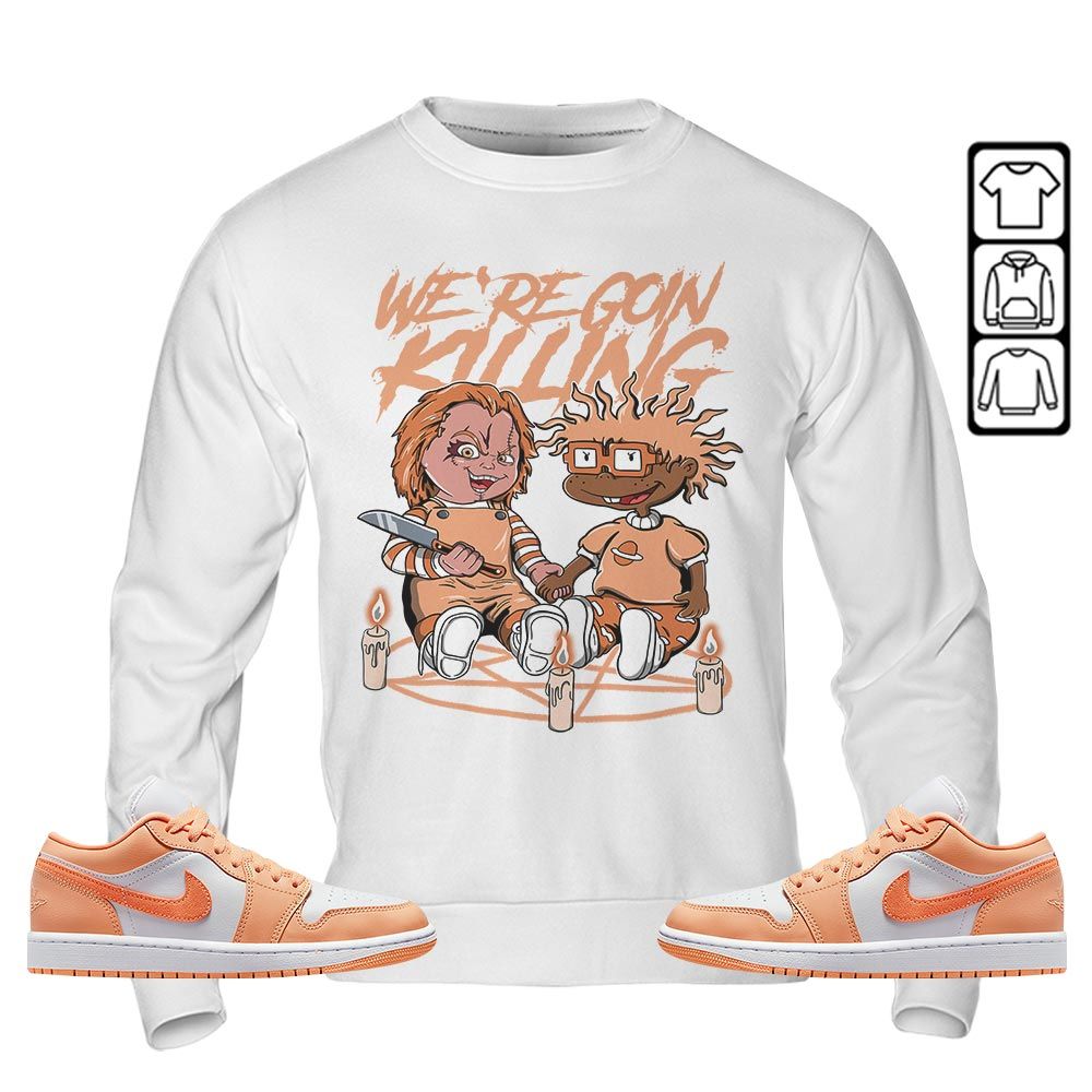 Chucky Horror Sneaker Shirt Match Sunset Haze 1s, Jordan 1 Low Sunset Haze MKO T-Shirt Chucky Horror Sneaker Shirt Match Sunset Haze 1s, Jordan 1 Low Sunset Haze MKO T-Shirt