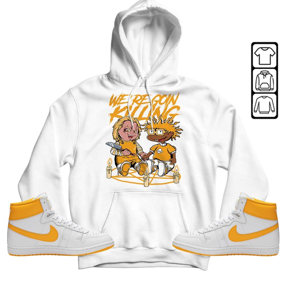 Chucky Horror Sneaker Shirt Match University Gold, Ship SP University Gold MKO T-Shirt