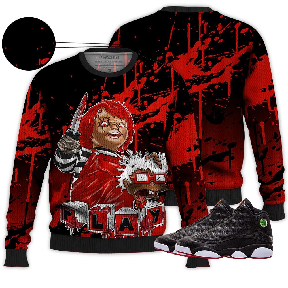 Chucky Killing Sneaker Shirt Match Retro Playoffs 13S, Jordan 13 Playoffs Hoodie Sweatshirt Tee All Over Print MKO Shirt Chucky Killing Sneaker Shirt Match Retro Playoffs 13S, Jordan 13 Playoffs Hoodie Sweatshirt Tee All Over Print MKO Shirt