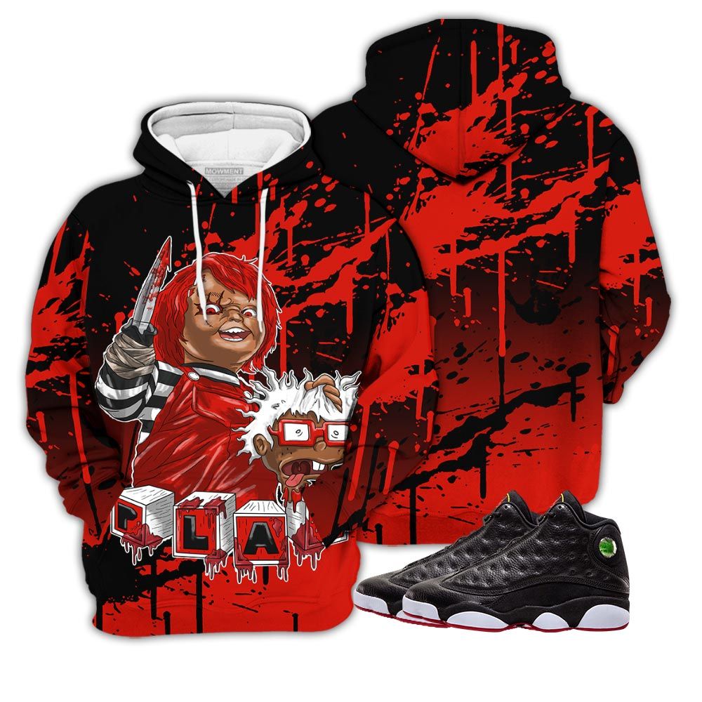 Chucky Killing Sneaker Shirt Match Retro Playoffs 13S, Jordan 13 Playoffs Hoodie Sweatshirt Tee All Over Print MKO Shirt Chucky Killing Sneaker Shirt Match Retro Playoffs 13S, Jordan 13 Playoffs Hoodie Sweatshirt Tee All Over Print MKO Shirt