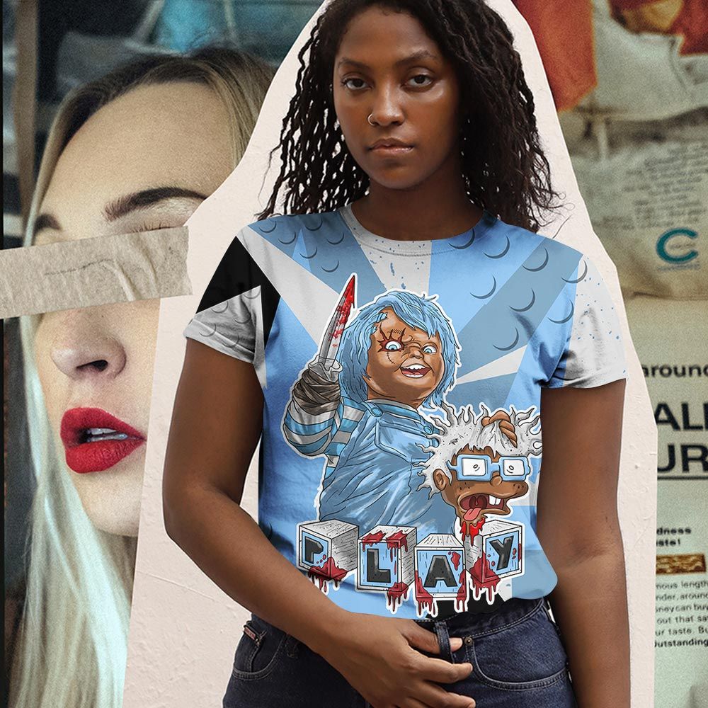 Chucky Killing Sneaker Shirt Match Retro University Blue 5S, Jordan 5 University Blue Hoodie Sweatshirt Tee All Over Print MKO Shirt Chucky Killing Sneaker Shirt Match Retro University Blue 5S, Jordan 5 University Blue Hoodie Sweatshirt Tee All Over Print MKO Shirt