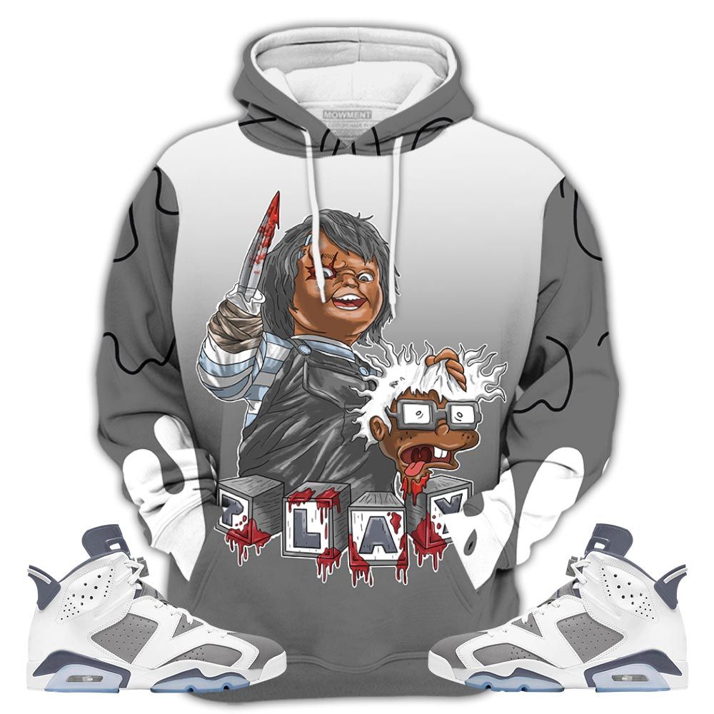 Chucky Kills 02 Sneaker Shirt Match Retro Cool Grey 6S, Jordan 6 Cool Grey Hoodie Sweatshirt Tee All Over Print MKO Shirt