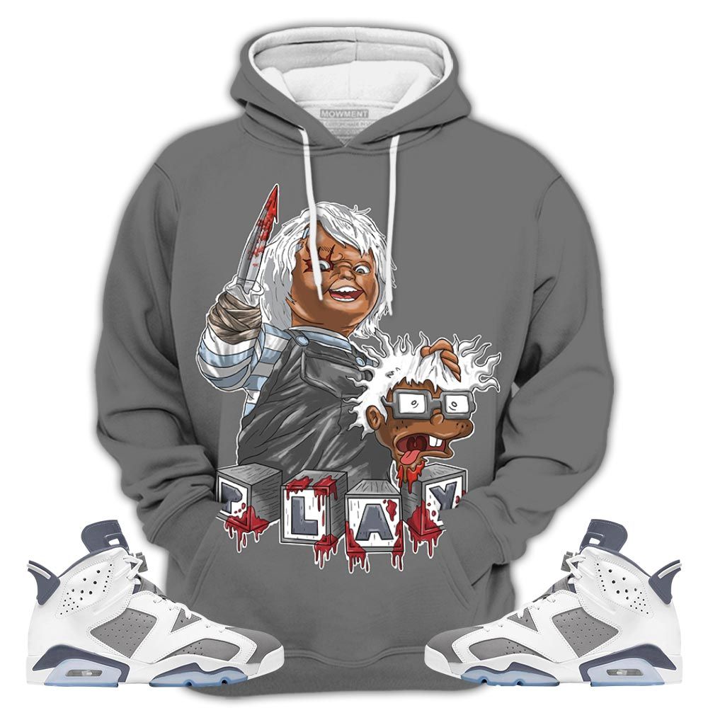 Chucky Kills 05 Sneaker Shirt Match Retro Cool Grey 6S, Jordan 6 Cool Grey Hoodie Sweatshirt Tee All Over Print MKO Shirt