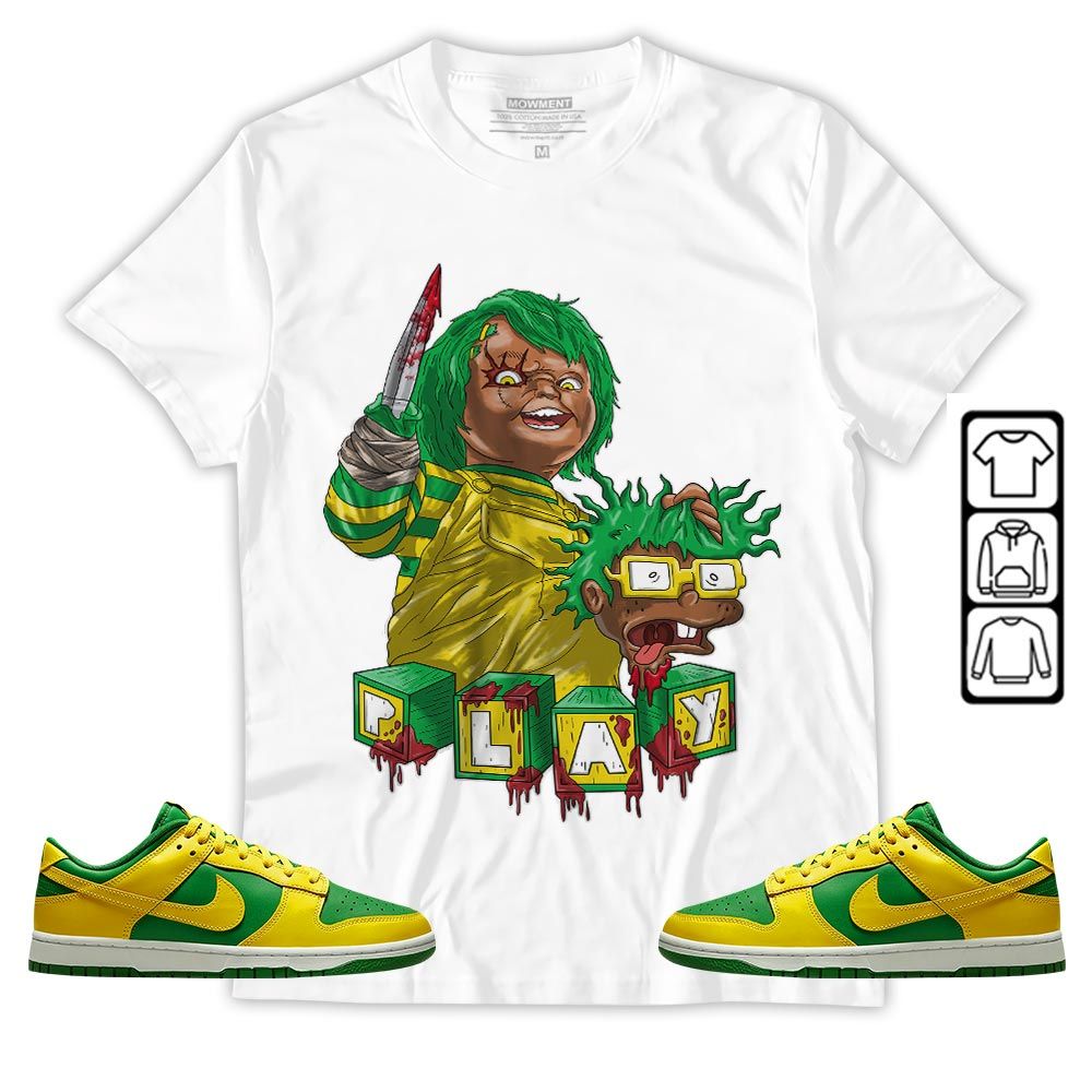 Chucky Kills Sneaker Shirt Match 2023 Reverse Brazil, Dunk Low Reverse Brazil MKO T-Shirt
