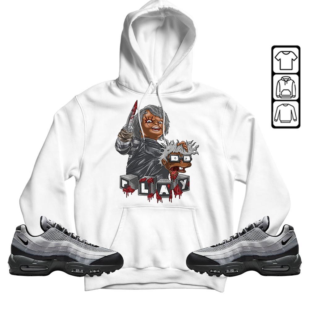 Chucky Kills Sneaker Shirt Match 95 Reflective Safari Grey, Air Max 95 Reflective Safari MKO T-Shirt